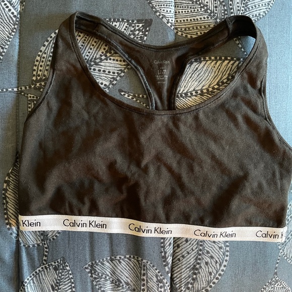 Calvin Klein Unlined Cotton Bralette - NWOT - Picture 4 of 6